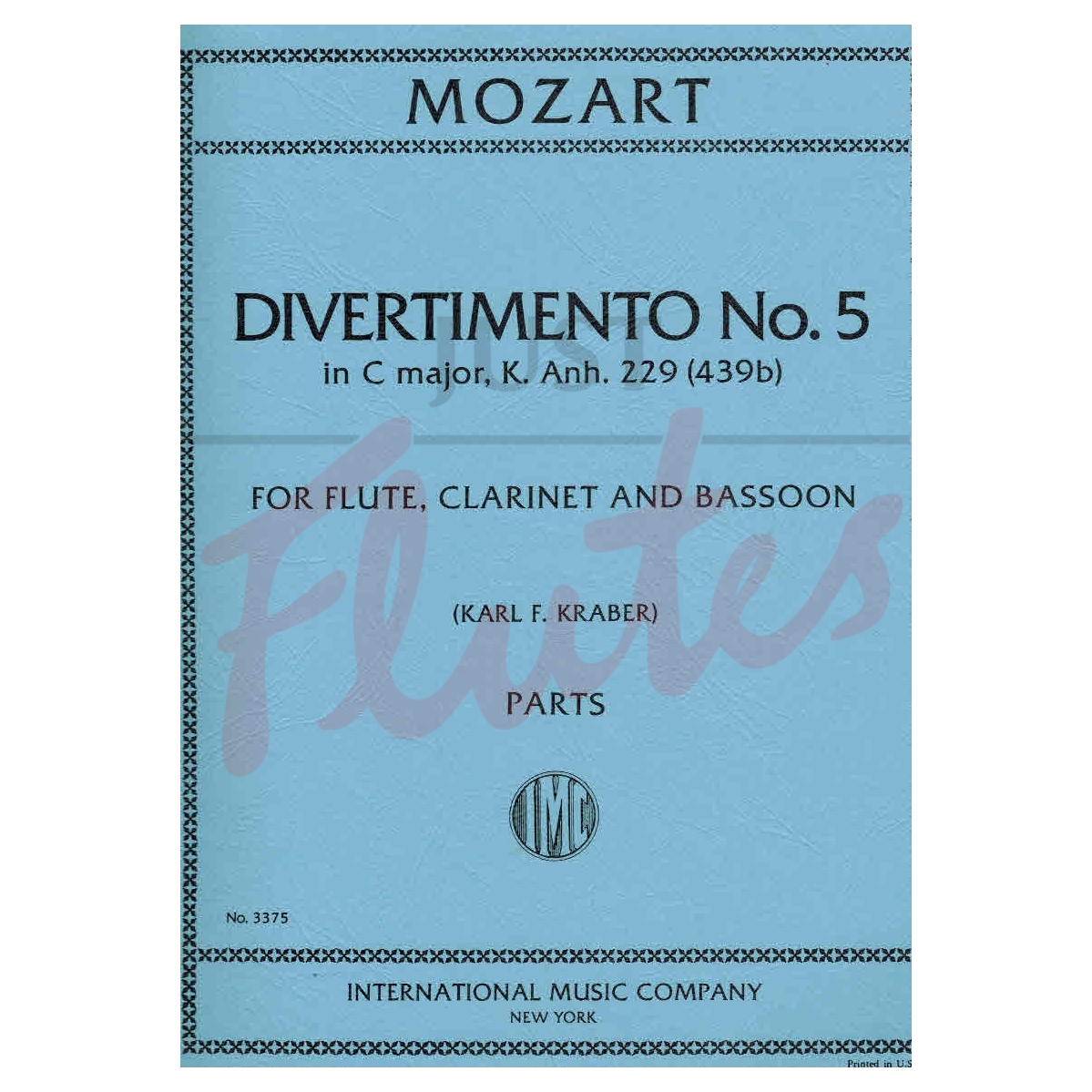 Divertimento No.5 in C major for Flute, Clarinet and Bassoon