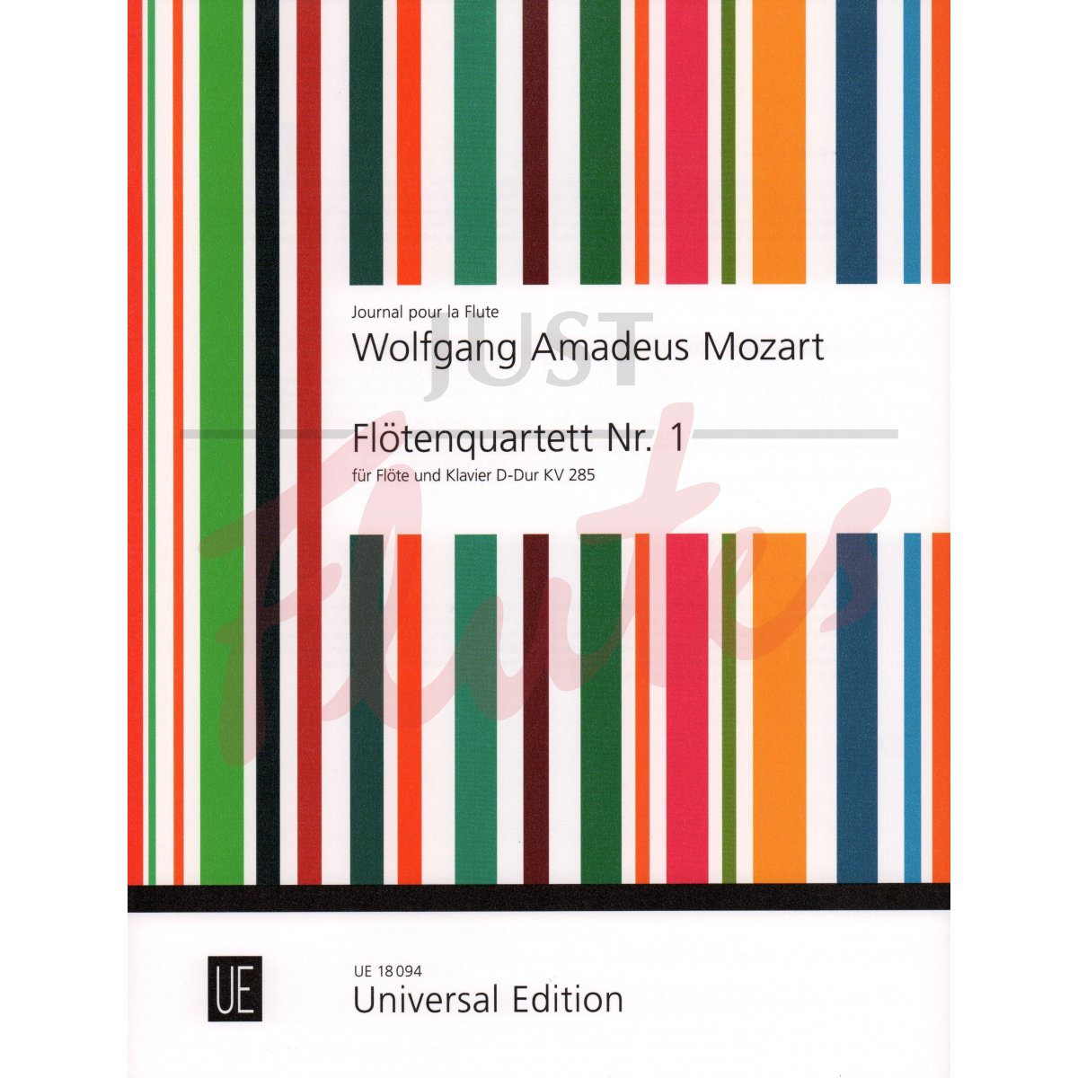 Flute Quartet No. 1 in D major arranged for Flute and Piano