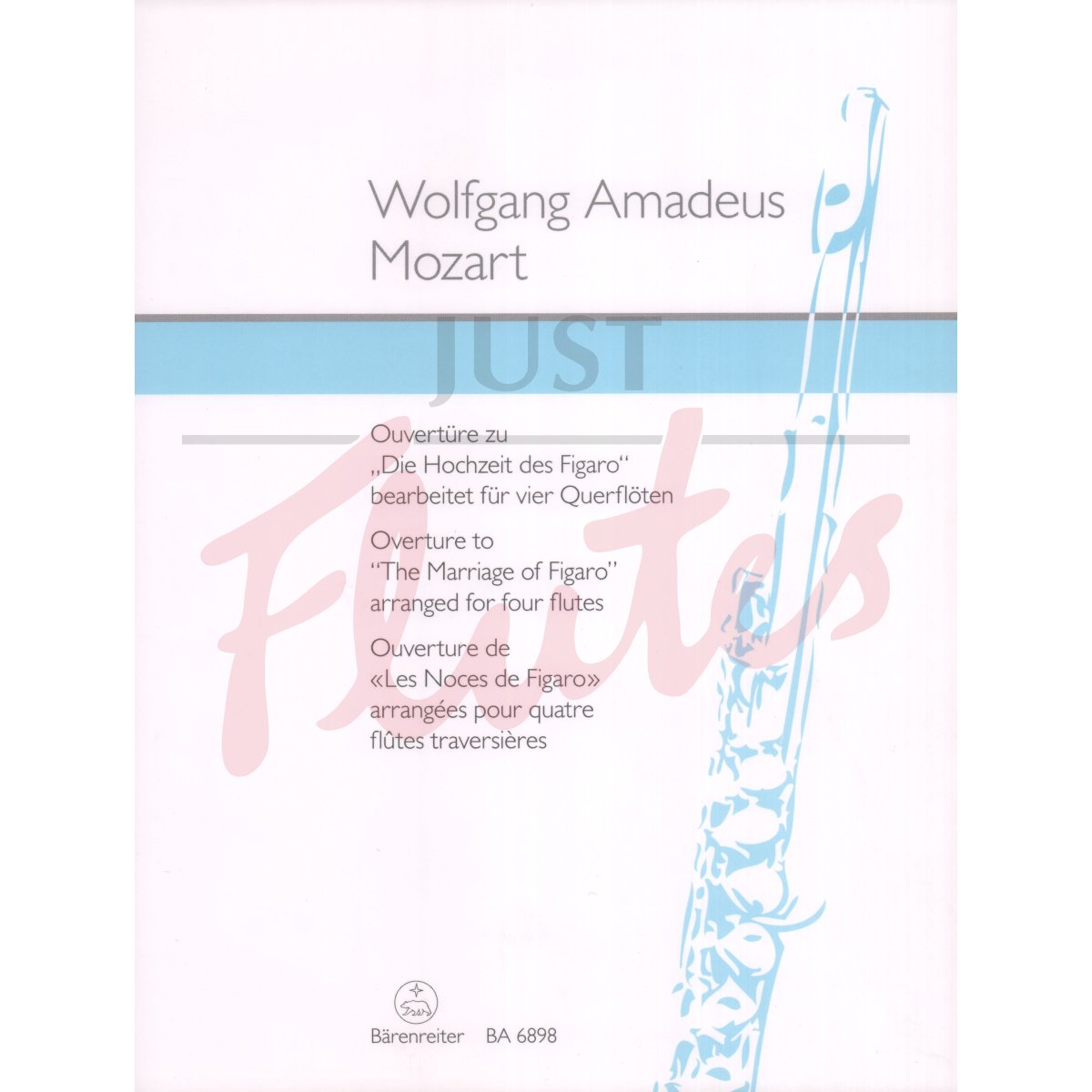 Overture to The Marriage of Figaro for Four Flutes