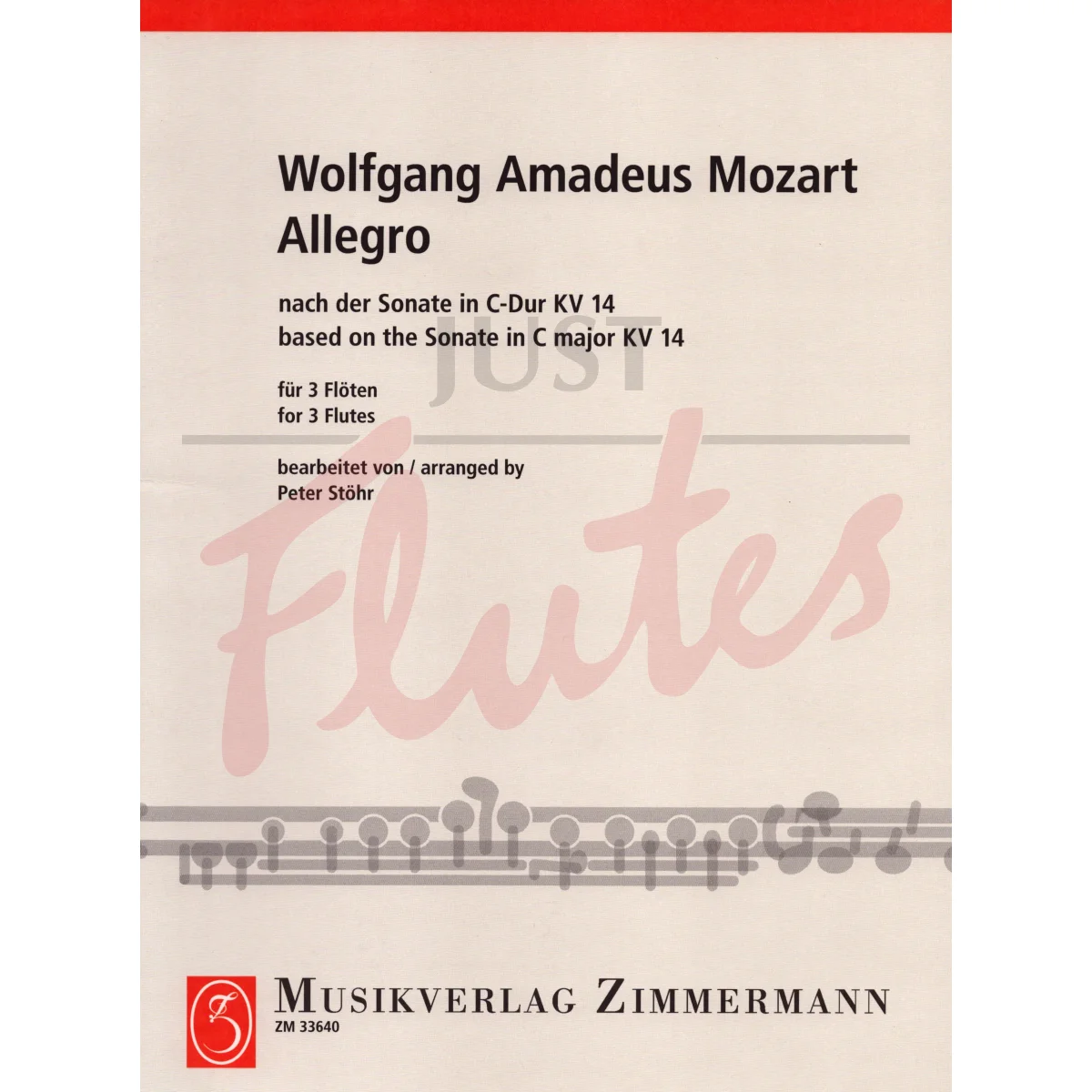 Allegro (based on the Sonata in C) for Three Flutes