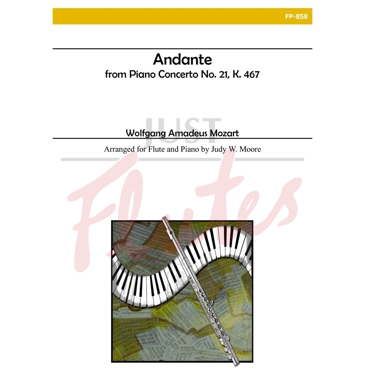 Andante from Piano Concerto No 21 arranged for flute and piano