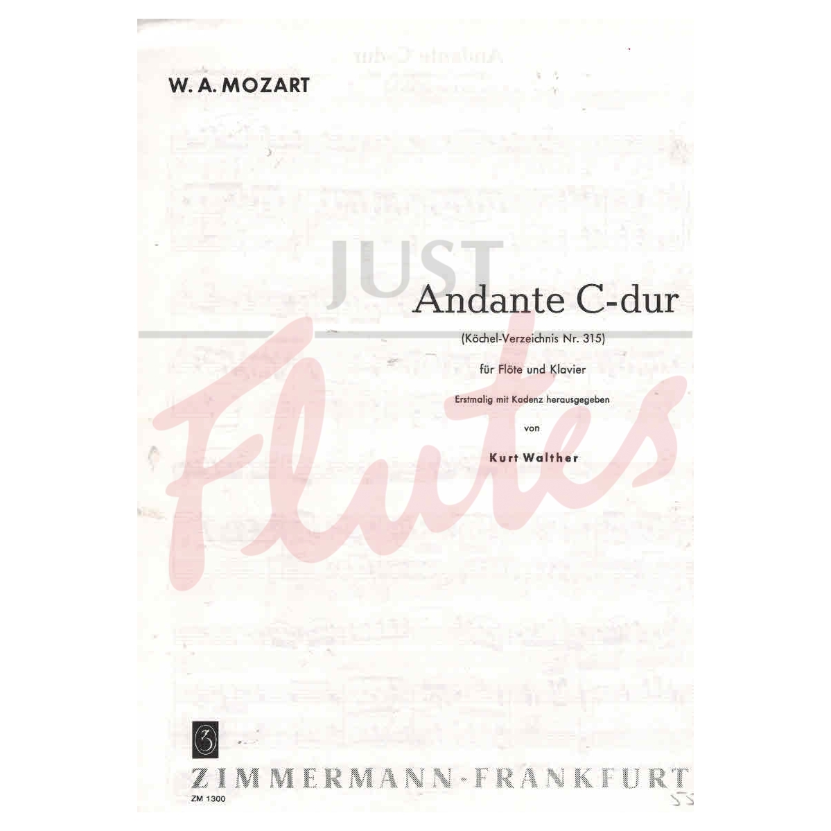Andante in C major for flute and piano