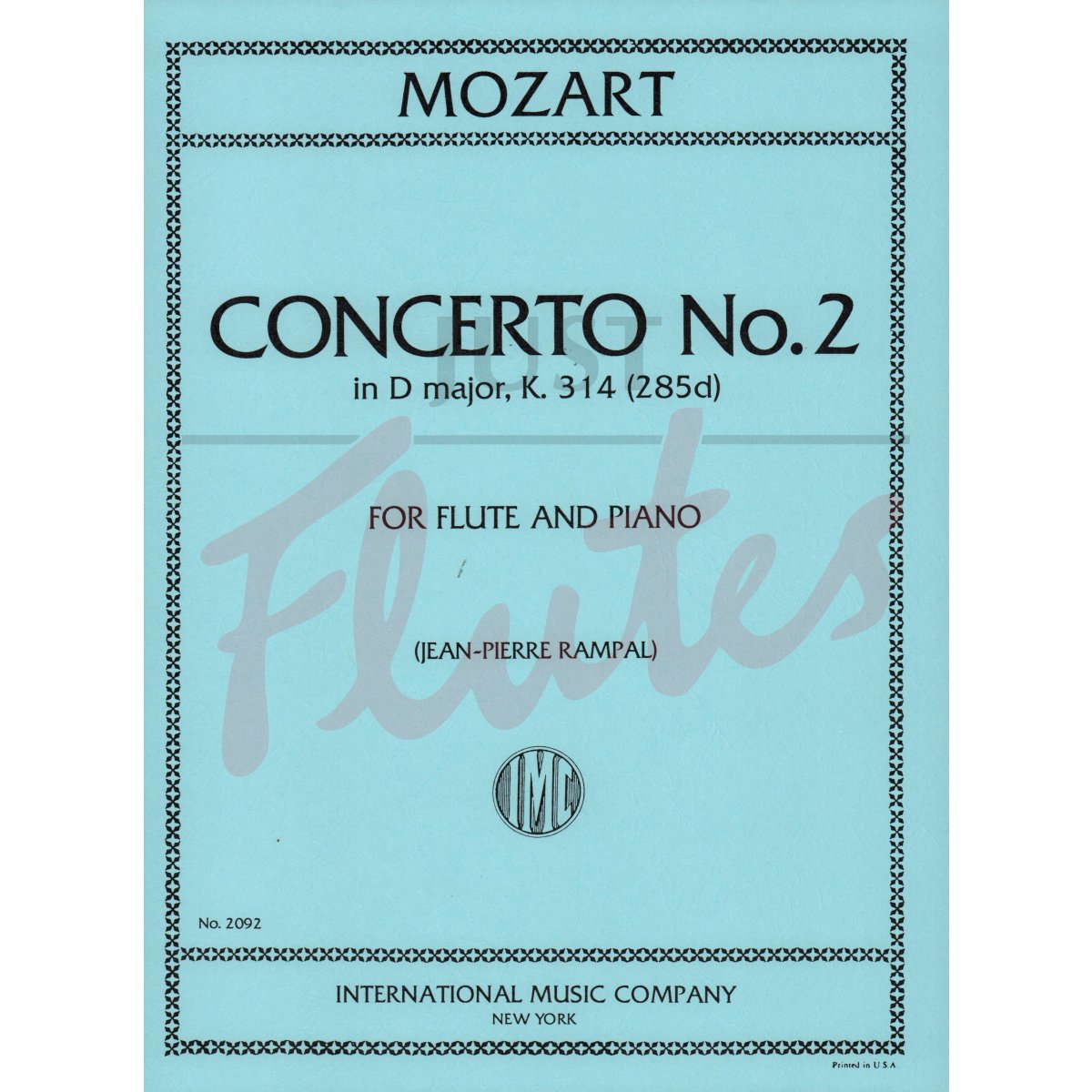 Concerto No. 2 in D major for Flute and Piano