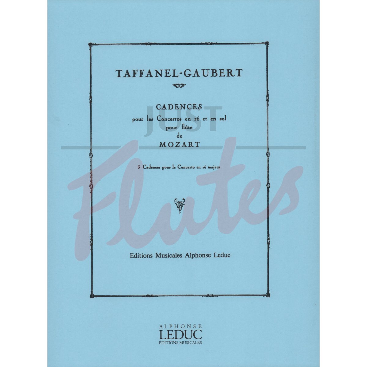 Cadenzas for Flute Concerto in D major