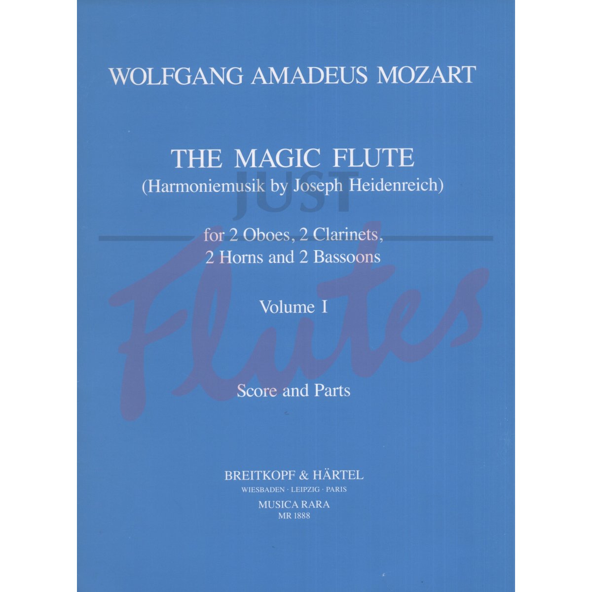 The Magic Flute Vol.1 for Two Oboes, Two Clarinets, Two Horns and Two Bassoons