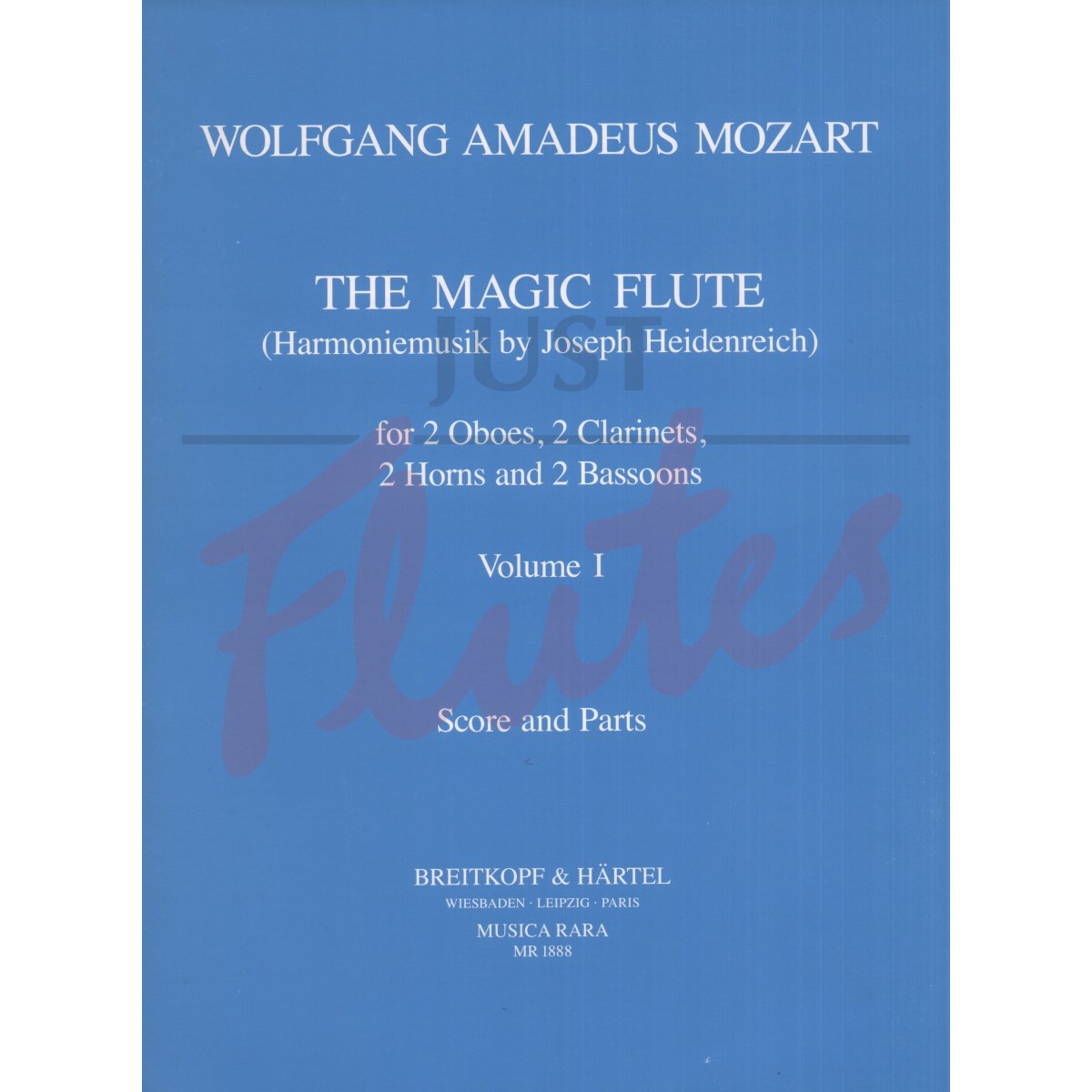 The Magic Flute Vol.1 for Two Oboes, Two Clarinets, Two Horns and Two Bassoons