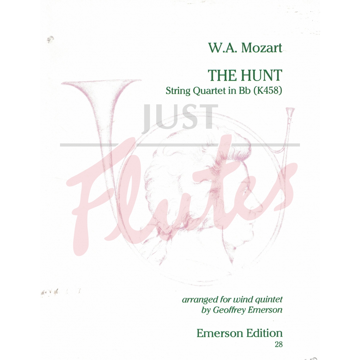 The Hunt arranged for Wind Quintet from String Quartet 