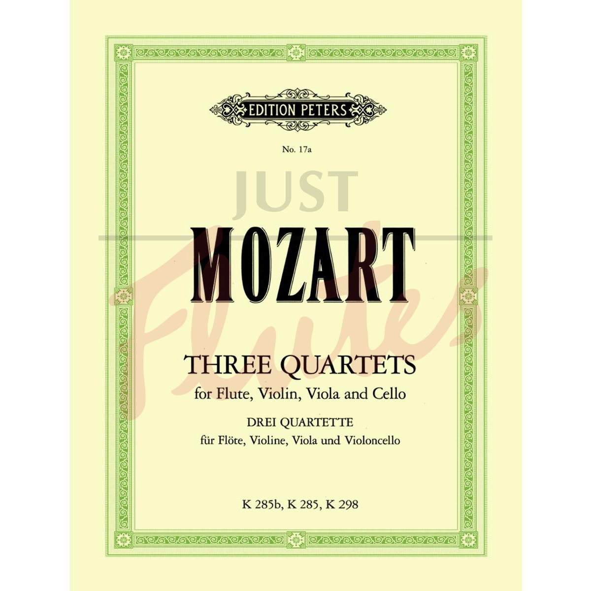 Three Quartets for Flute, Violin, Viola and Cello