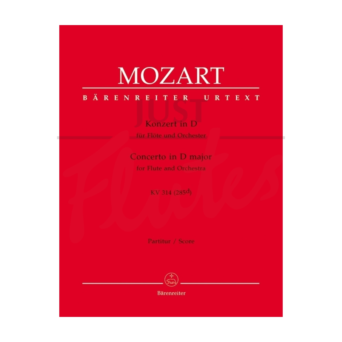 Wolfgang Amadeus Mozart Flute Concerto No 2 in D, KV314