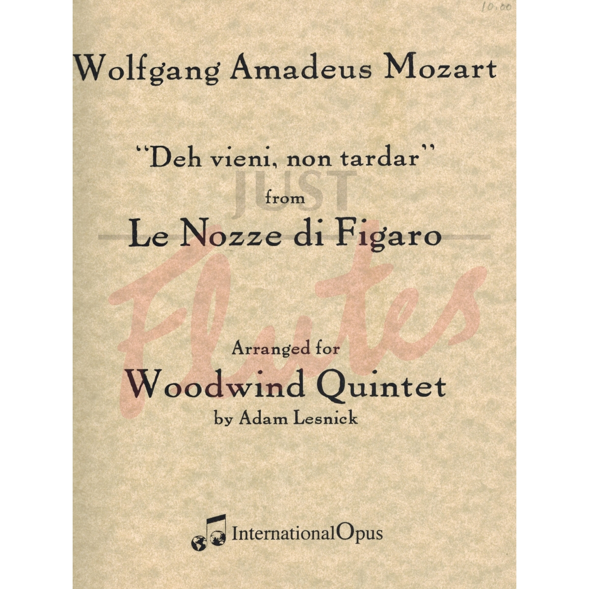 Deh Vieni, Non Tardar (Marriage of Figaro) for Wind Quintet