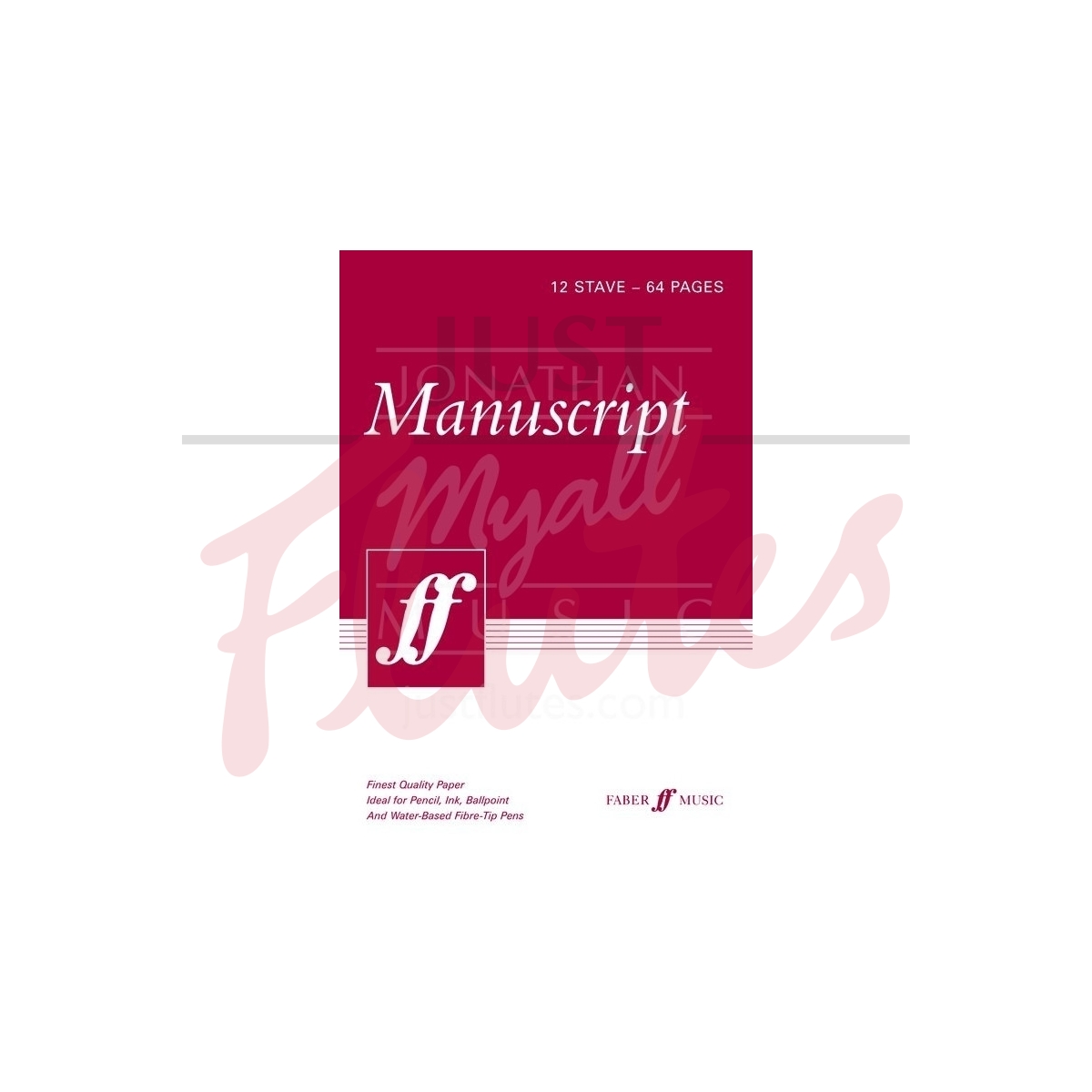 Manuscript Book - 12-Stave A4, 64 Pages, Spiral Bound