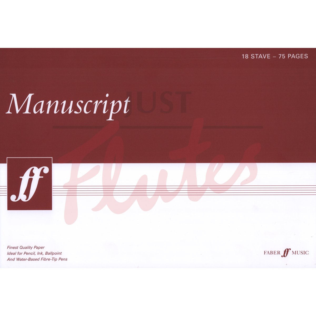 Manuscript Pad - 18-Stave A3 Landscape, 75 Pages