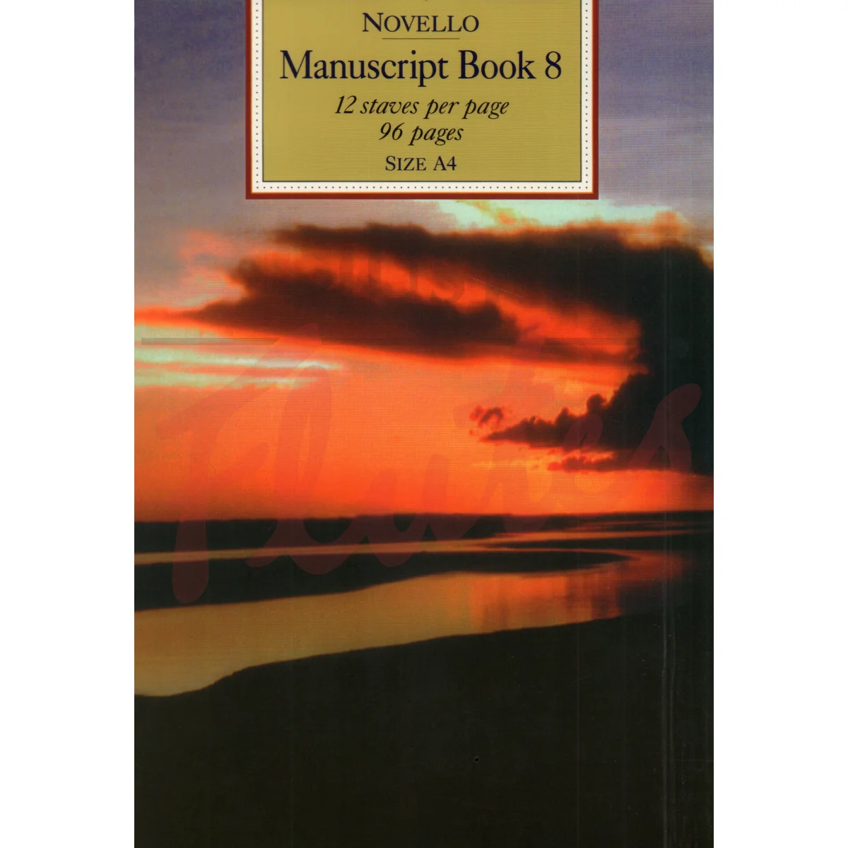 Manuscript Book 8 - 12-Stave A4, 96 Pages