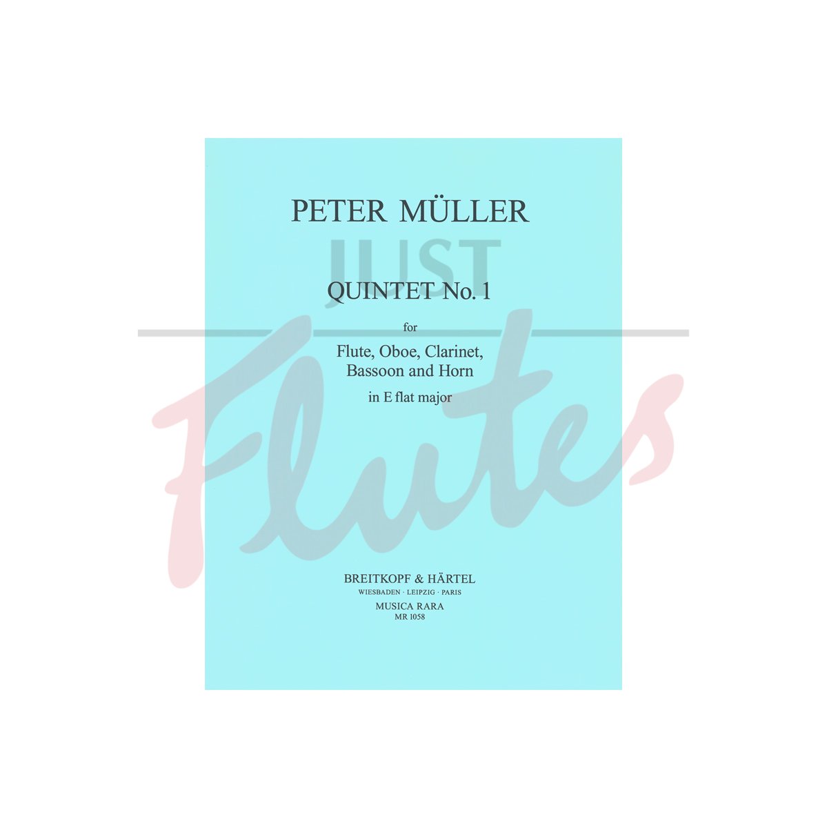 Quintet No 1 in E flat major for Flute, Oboe, Clarinet, Bassoon and Horn