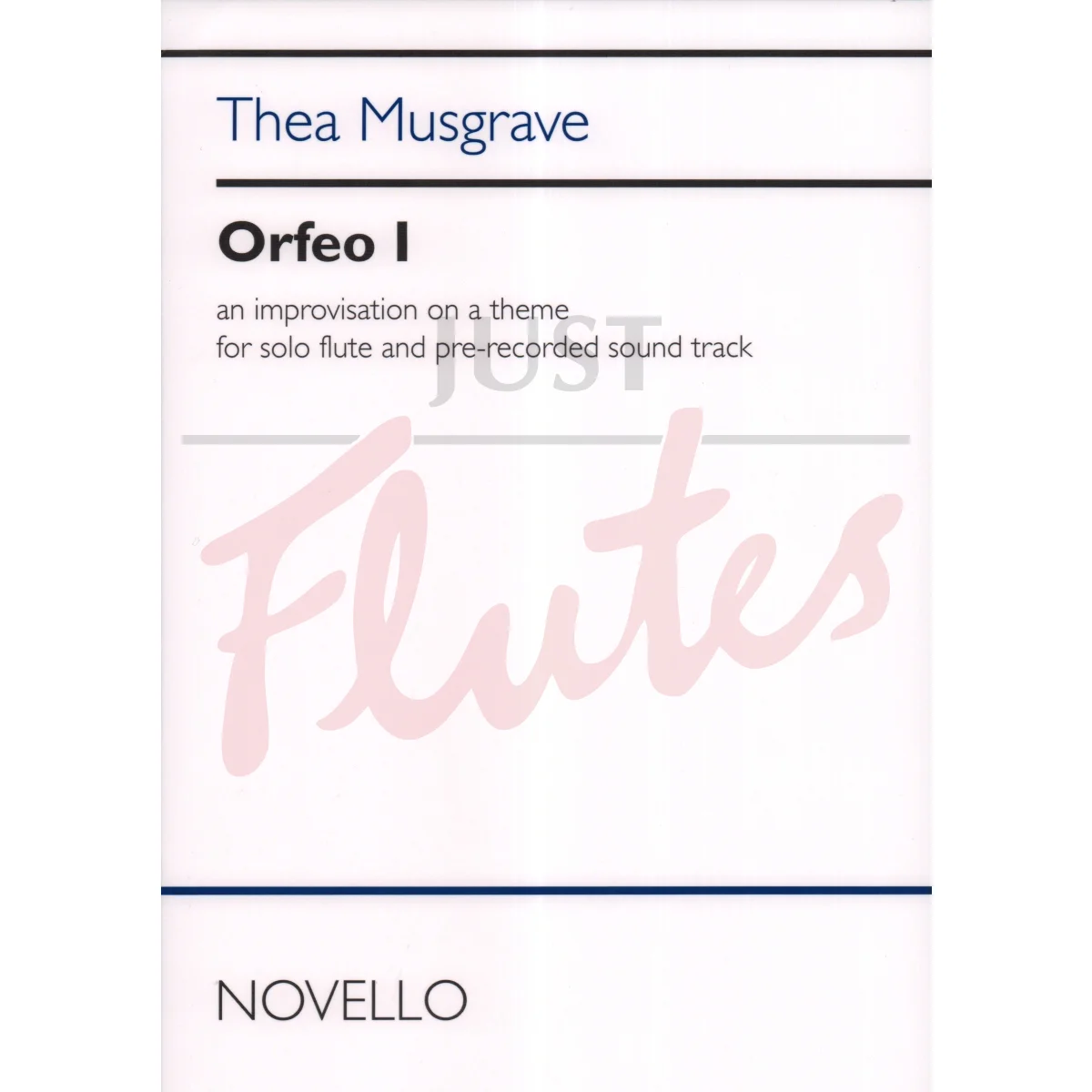 Orfeo I for Solo Flute and Pre-recorded Sound Track