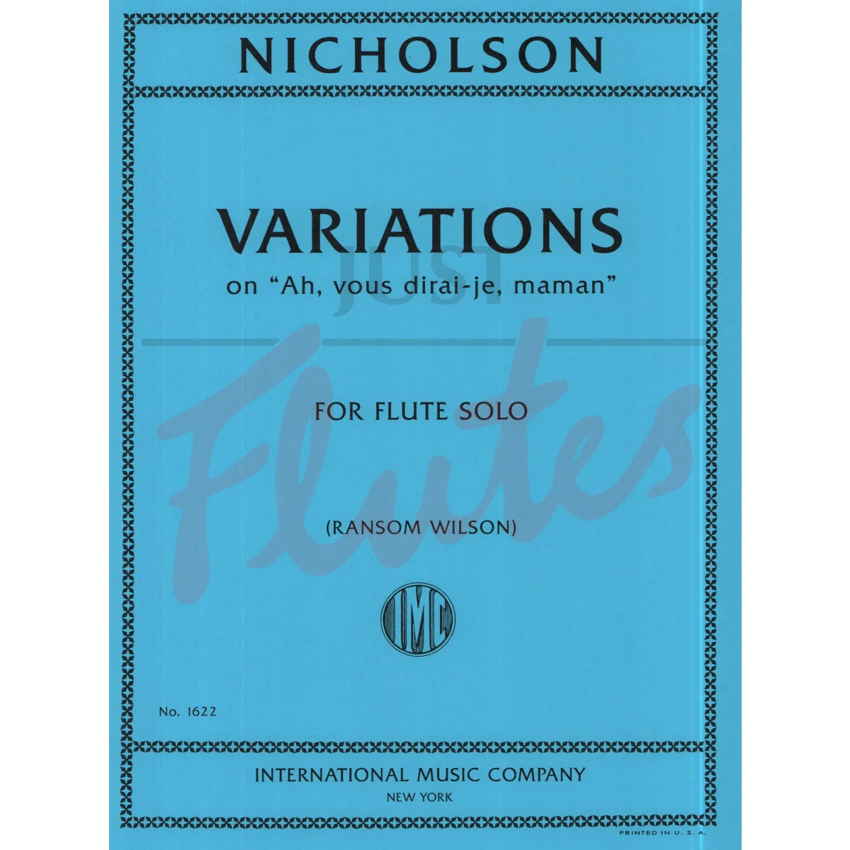 Variations on &quot;Ah, vous dirai-je, maman&quot; for Solo Flute