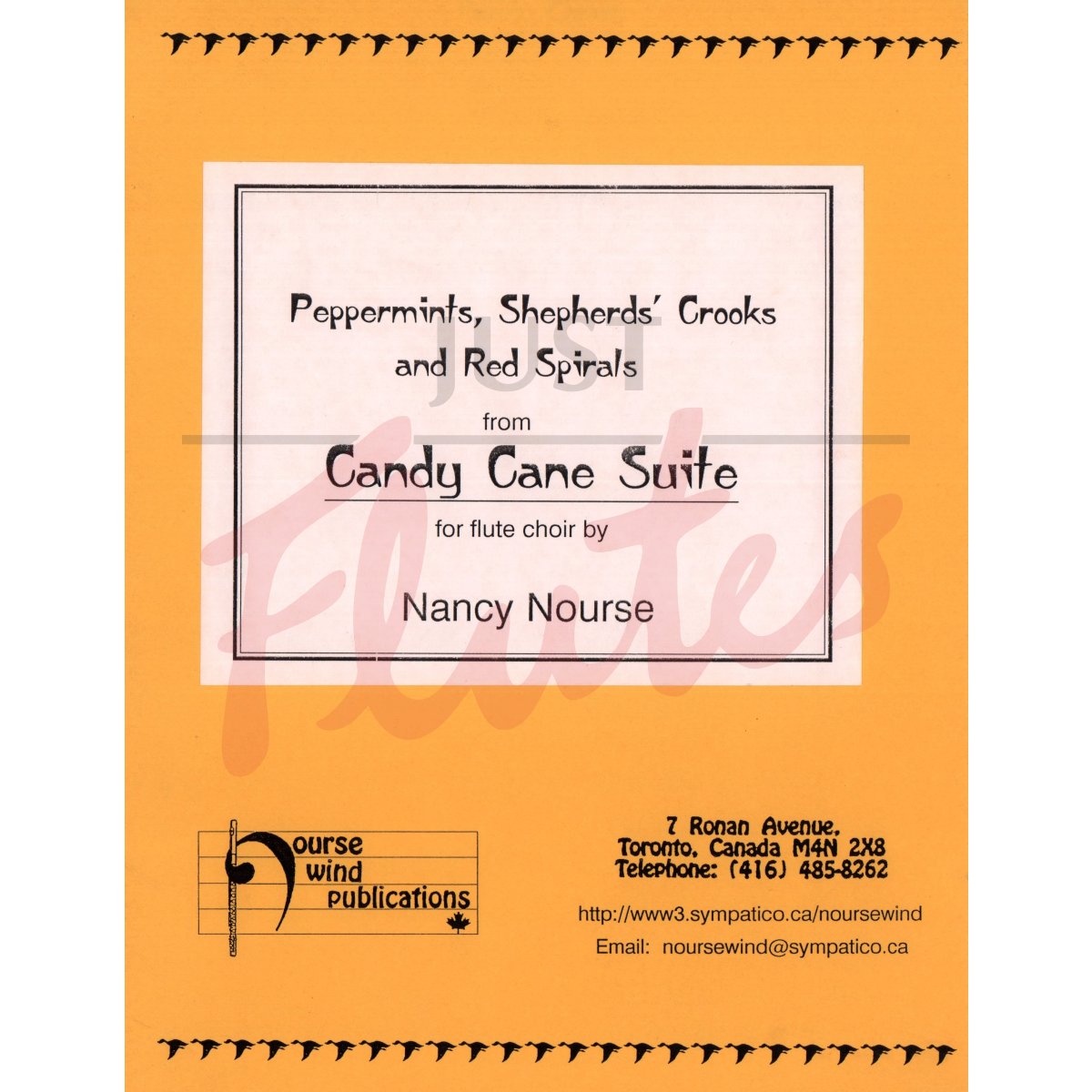 Candy Cane Suite: Peppermints, Shepherds&#039; Crooks and Red Spirals for Flute Choir 