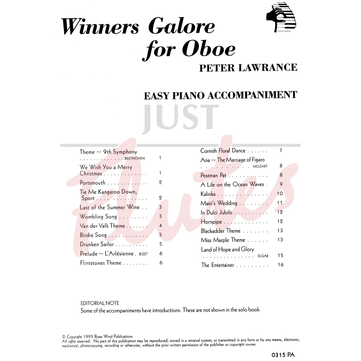 Winners Galore for Oboe [Piano Accompaniment]