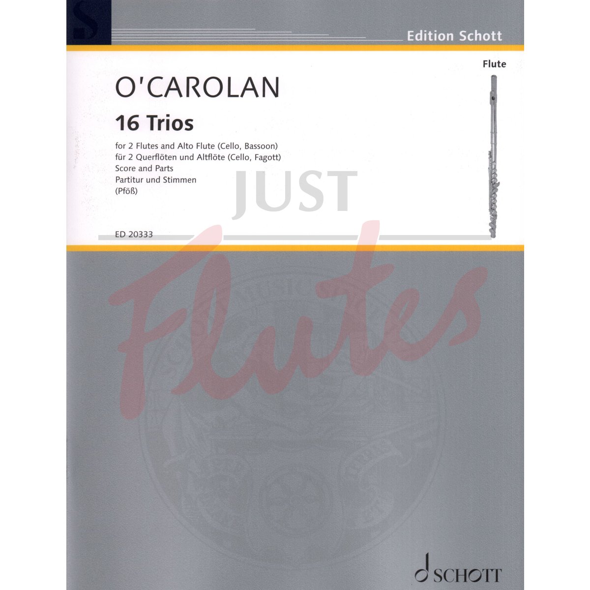 16 Trios for Two Flutes and Alto Flute