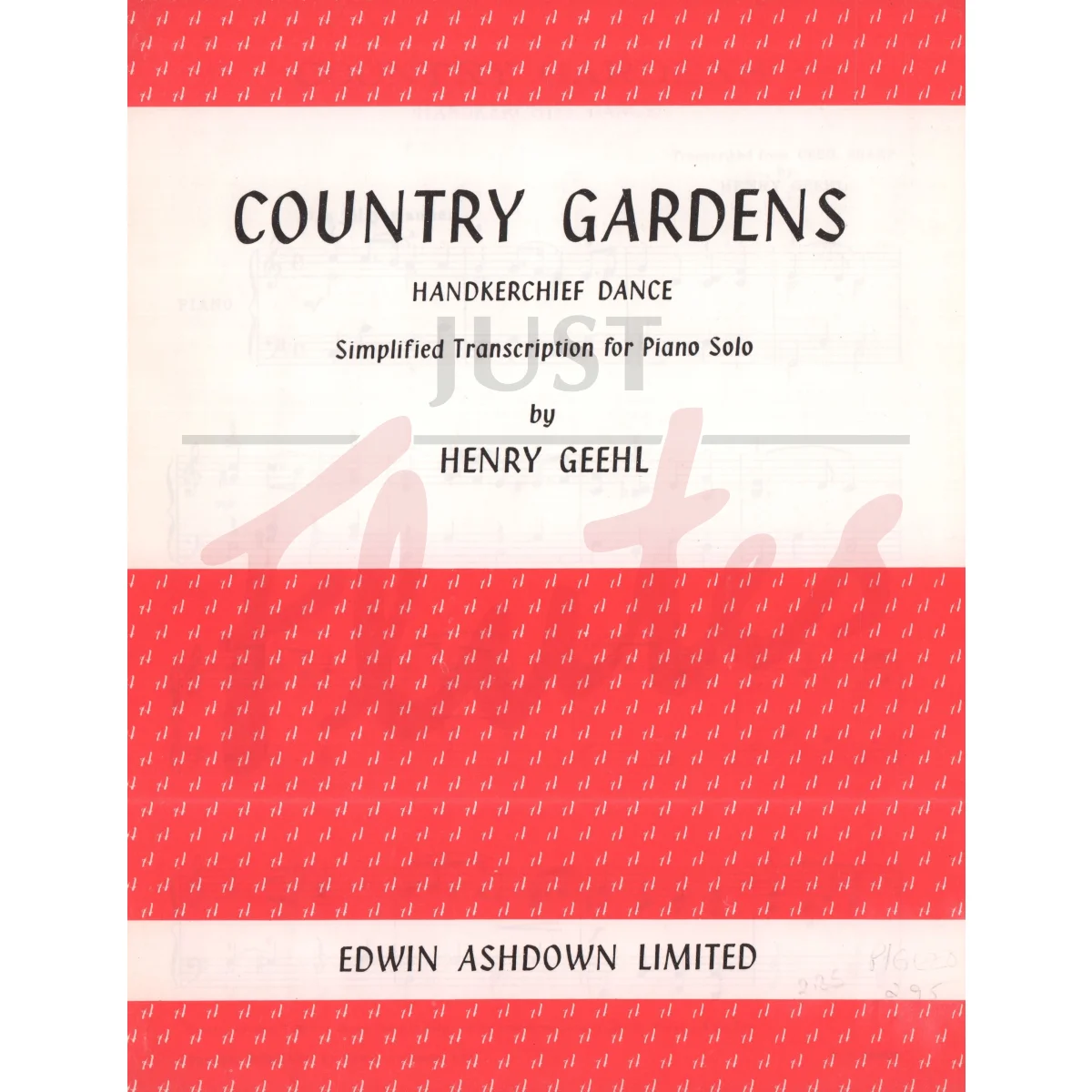 Country Gardens (Handkerchief Dance) for Piano 
