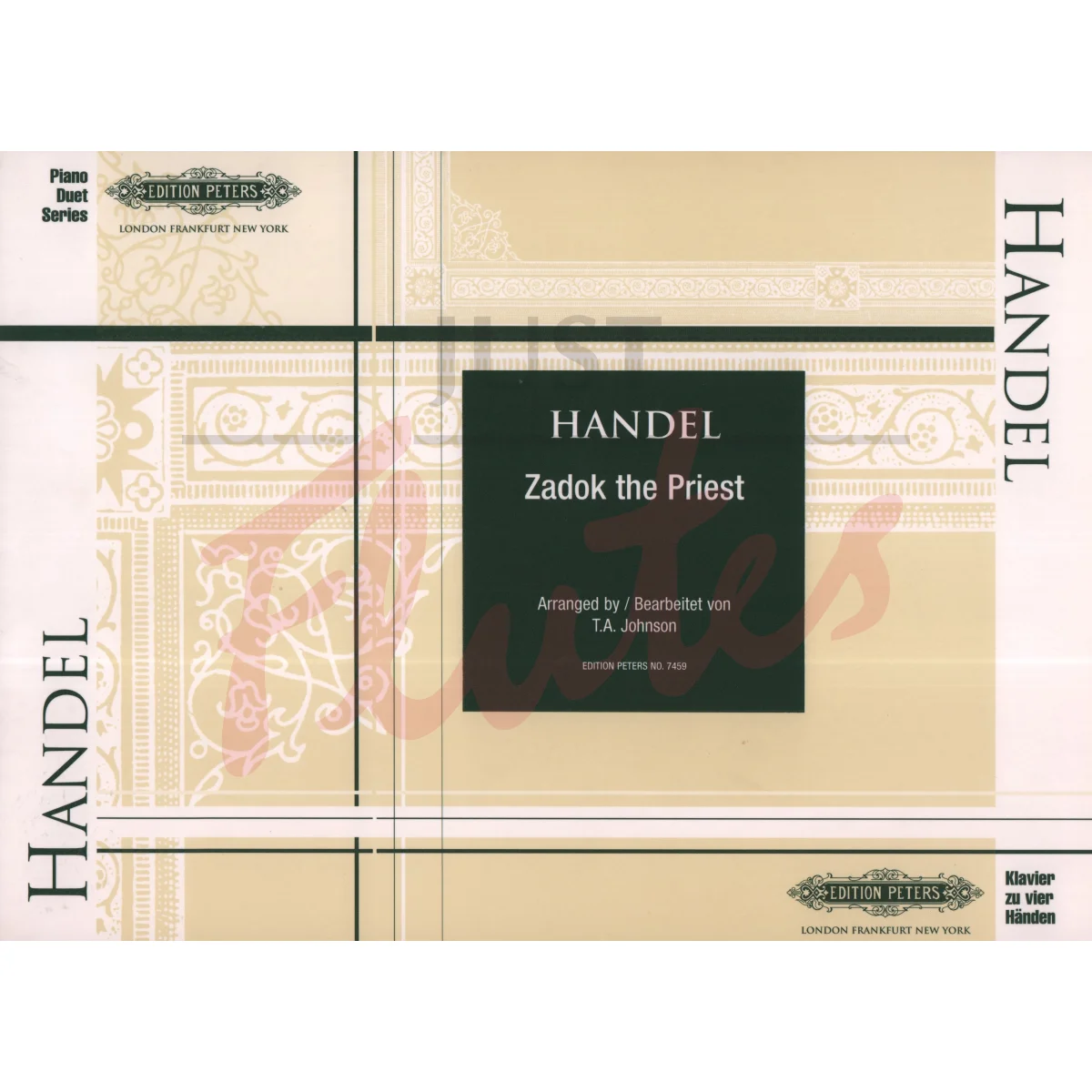 Zadok The Priest for Piano Duet