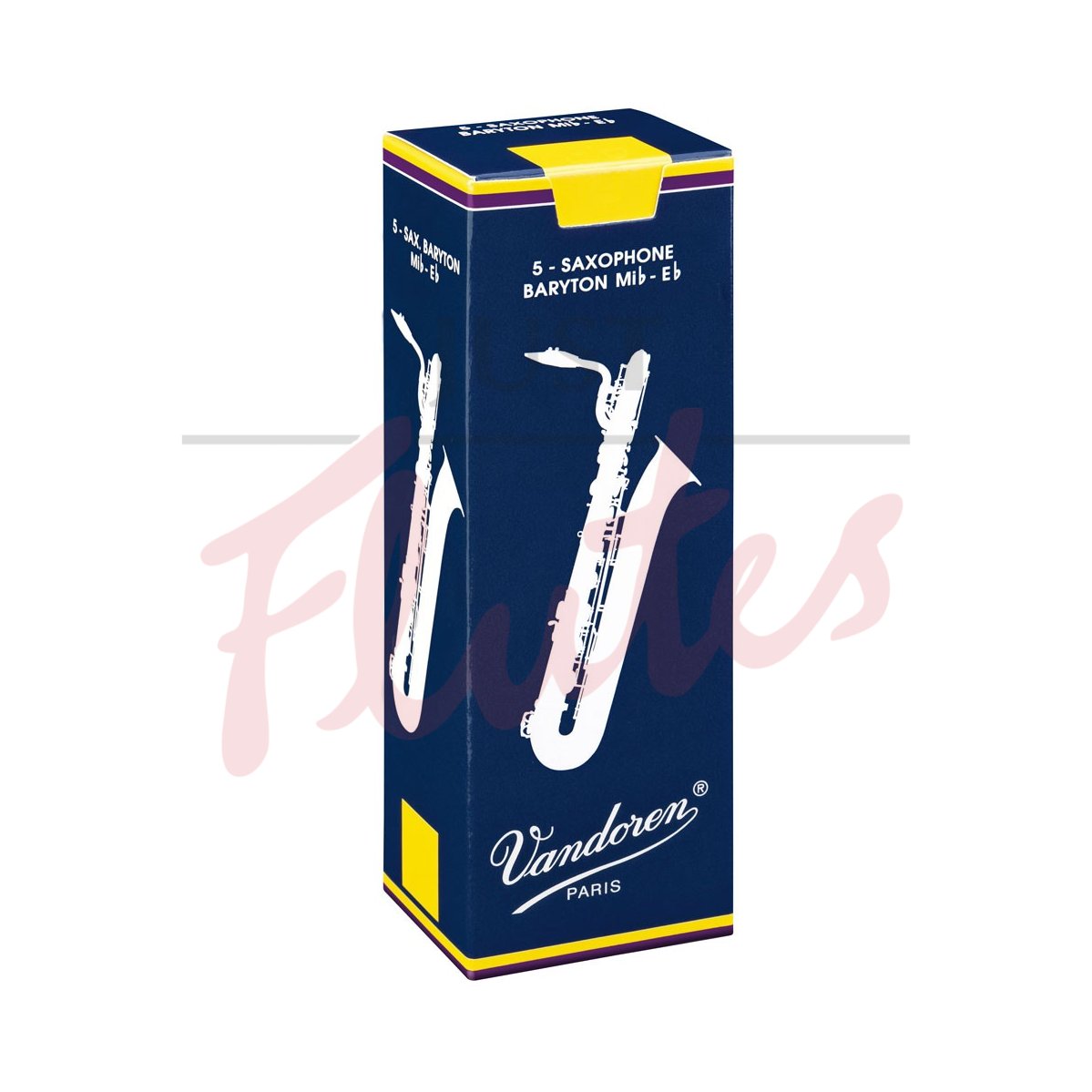 Vandoren SR242 Traditional Baritone Saxophone Reeds Strength 2, 5-pack