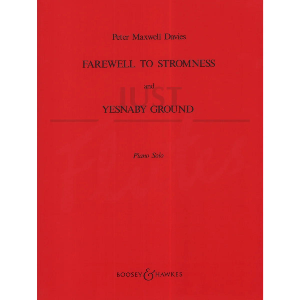 Fairwell to Stromness and Yesnaby Ground for Piano Solo