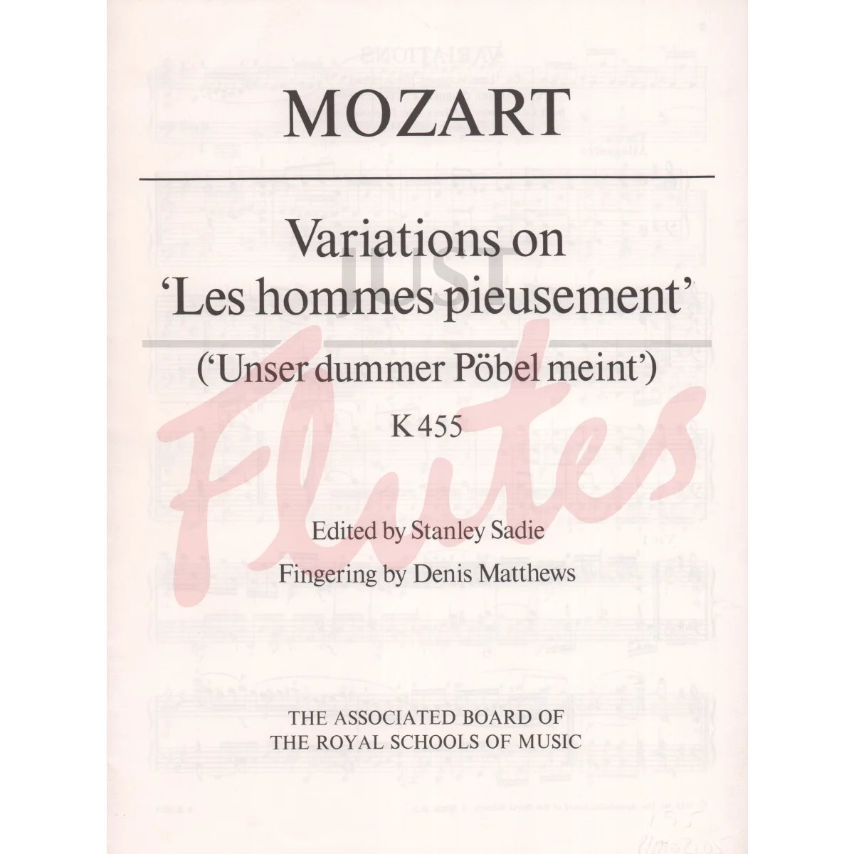 Variatons on Les Hommes Pieusement for Piano 