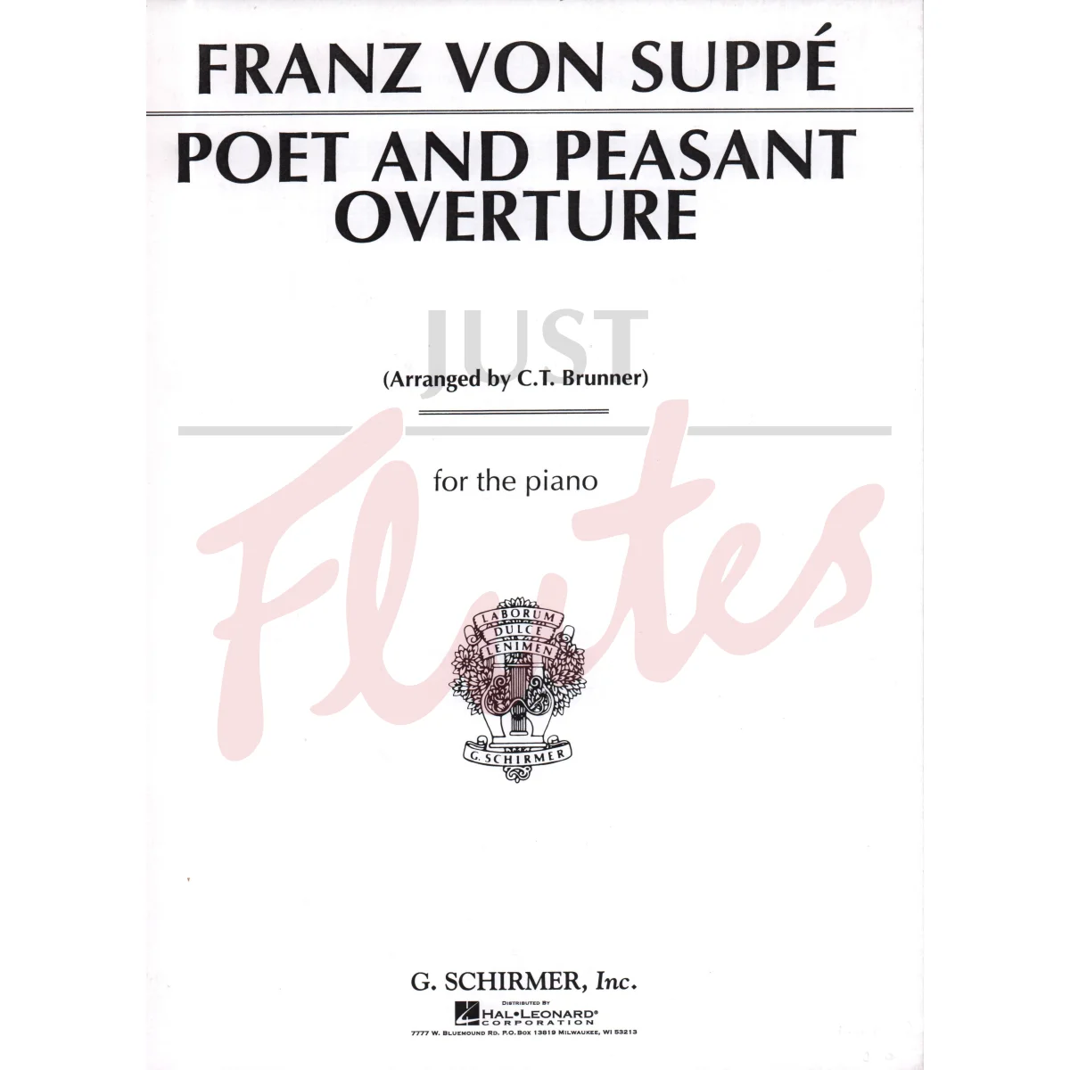Poet &amp; Peasant Overture for Piano