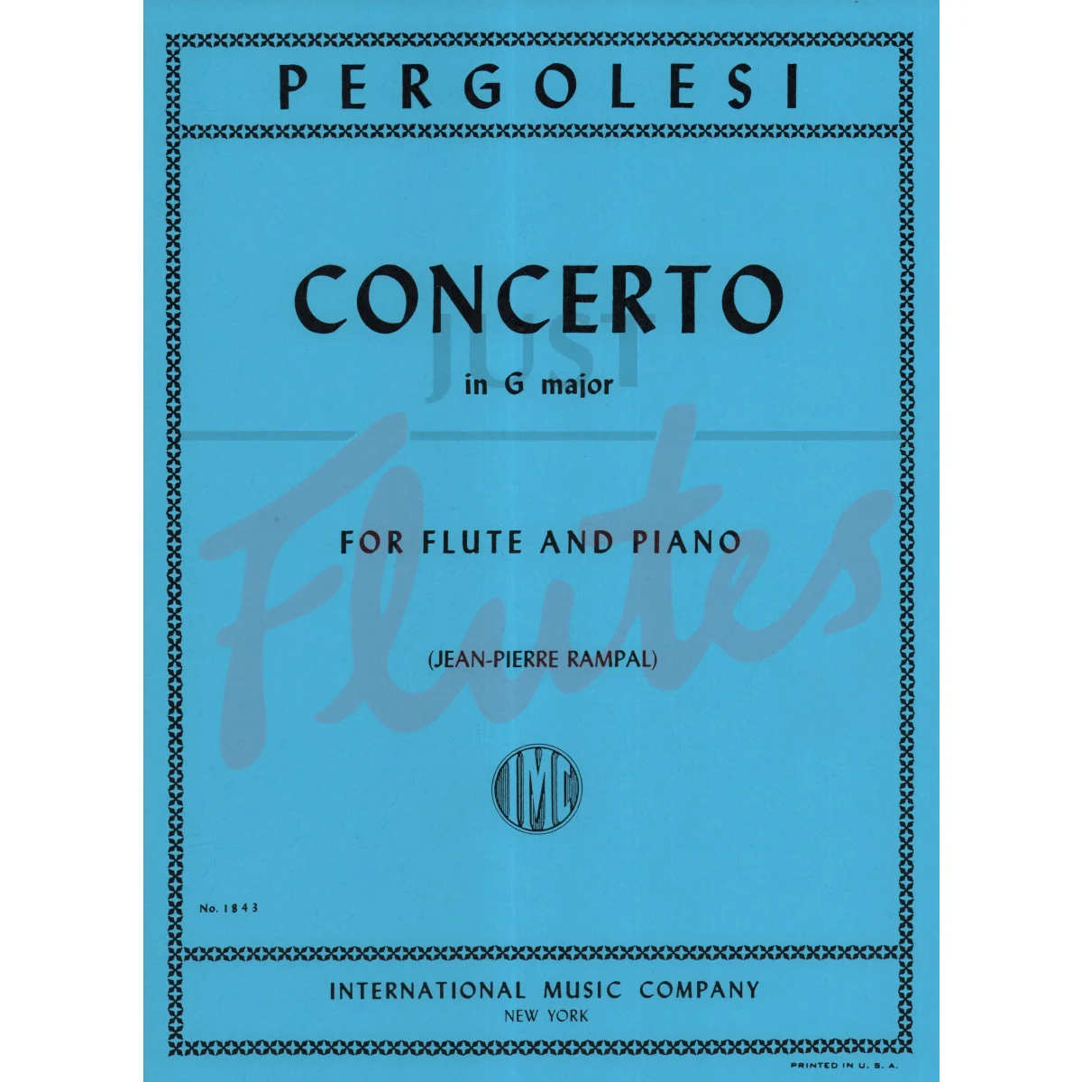 Concerto in G major for Flute and Piano