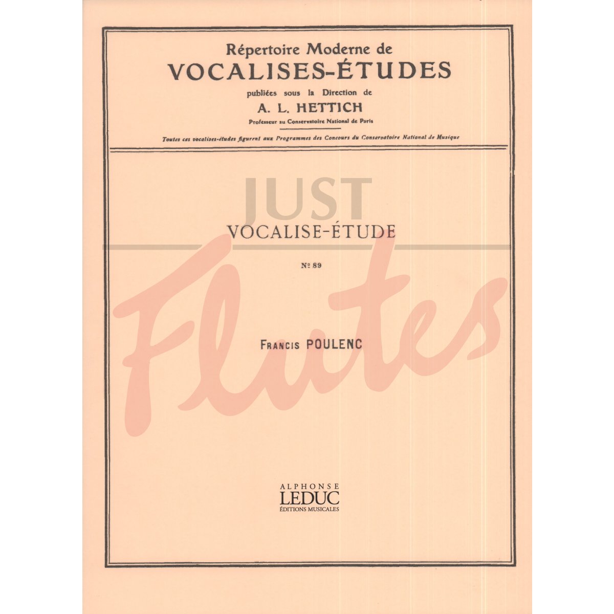 Vocalise-Étude for Flute and Piano