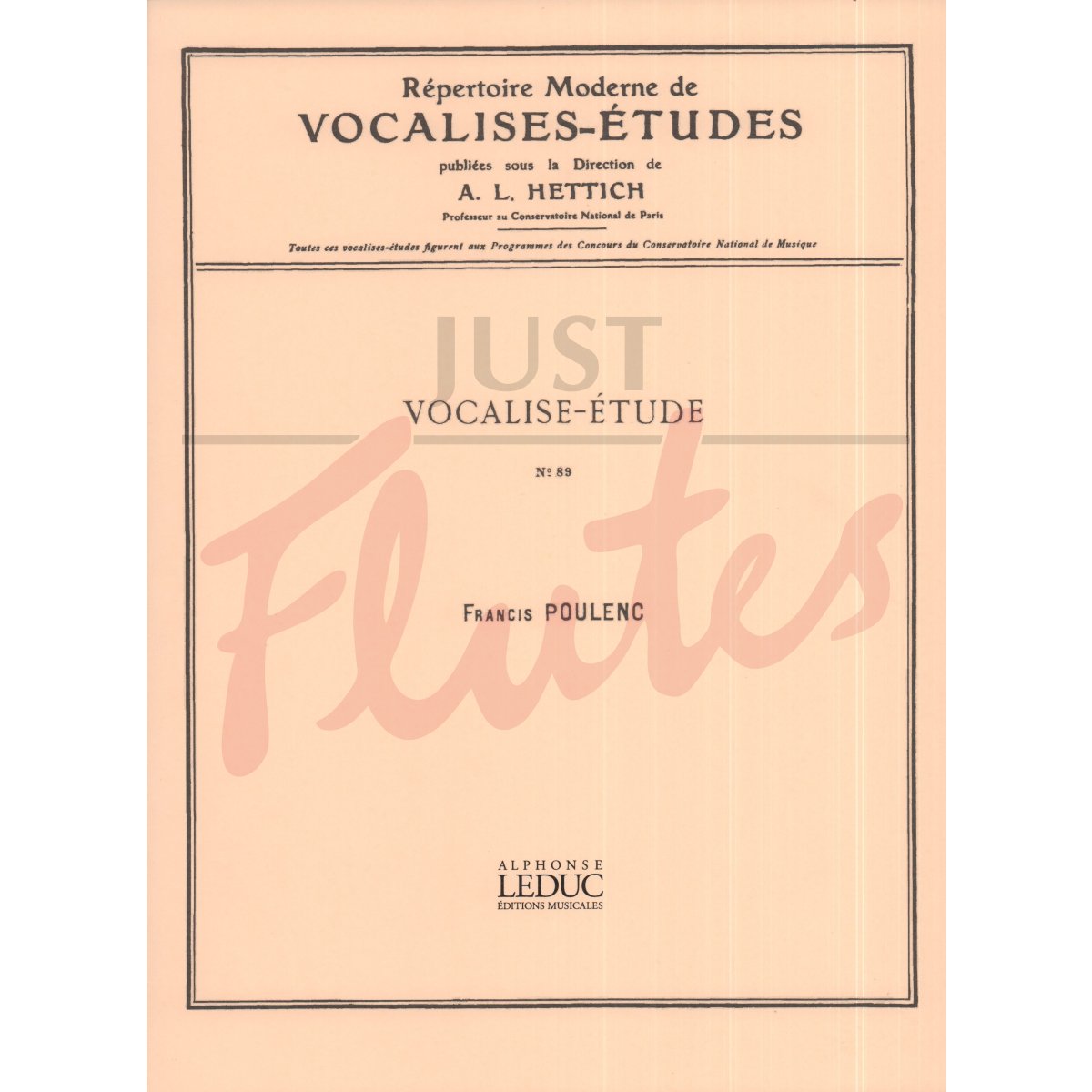 Vocalise-Étude for Flute and Piano