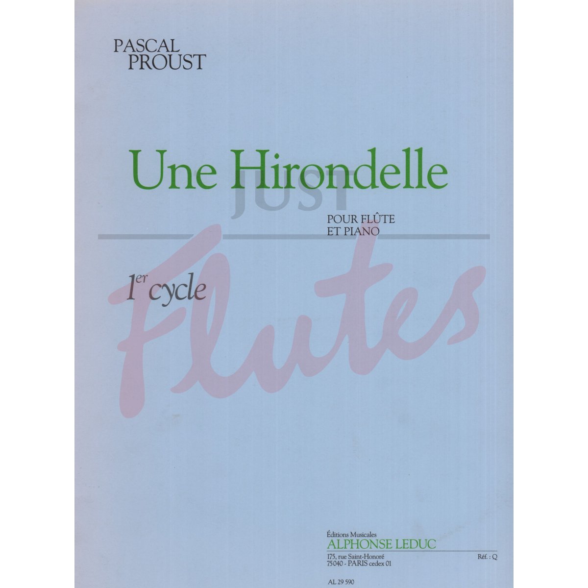 Une Hirondelle for Flute and Piano 