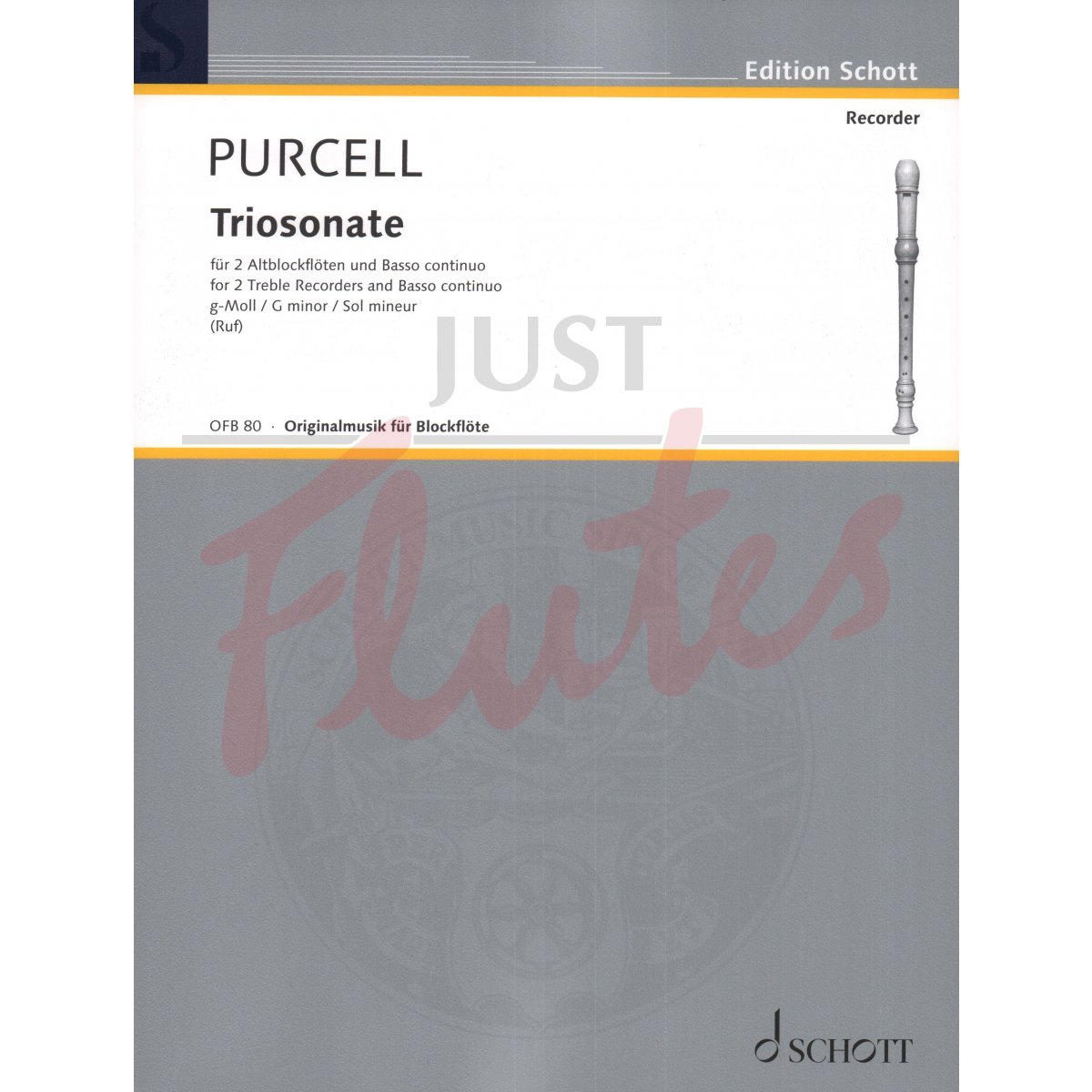 Trio Sonata in G minor for Two Flutes/Treble Recorders and Basso Continuo