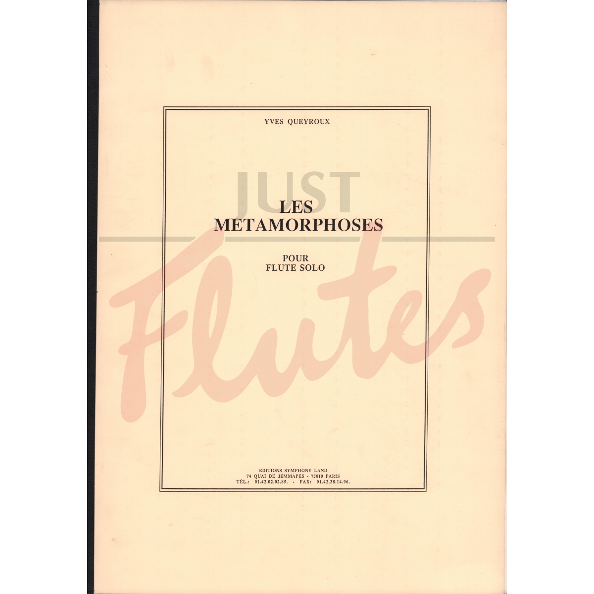Les Metamorphoses for Solo Flute
