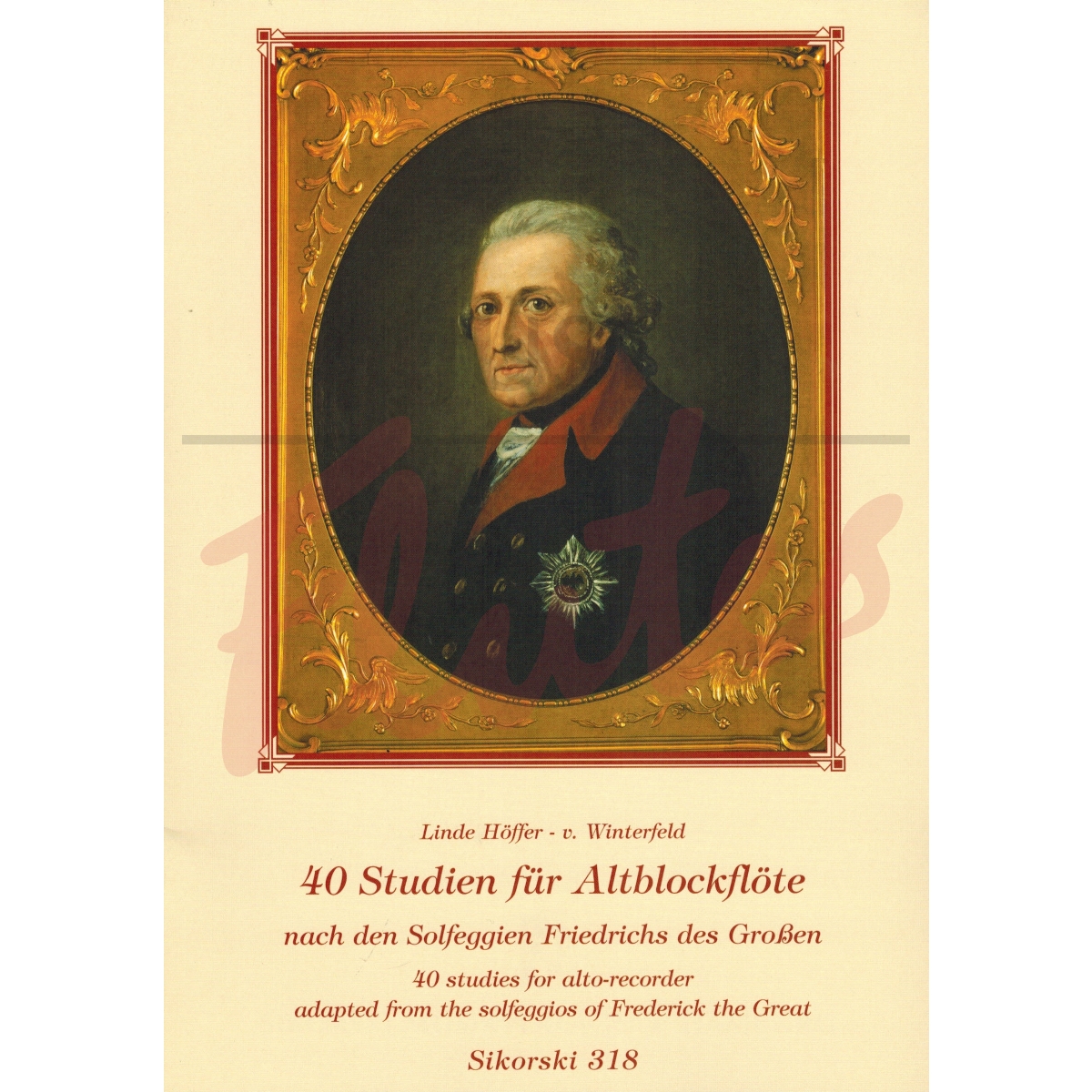 40 Studies for Treble Recorder from the Solfeggios of Frederick the Great