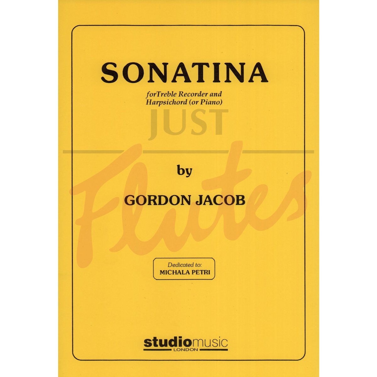 Sonatina for Treble Recorder and Harpsichord/Piano