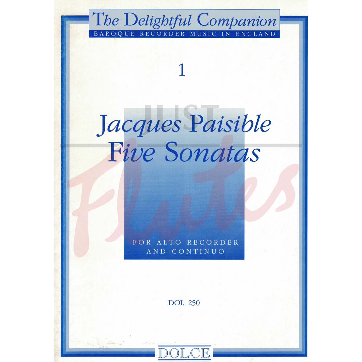 Five Sonatas for Treble Recorder &amp; Continuo (incl. basso continuo pt)