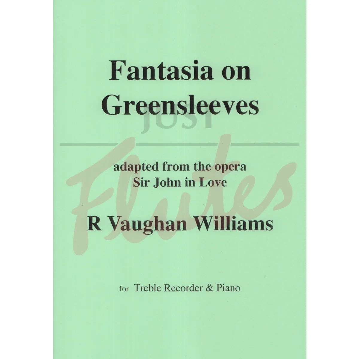 Fantasia on Greensleeves for Treble Recorder and Piano