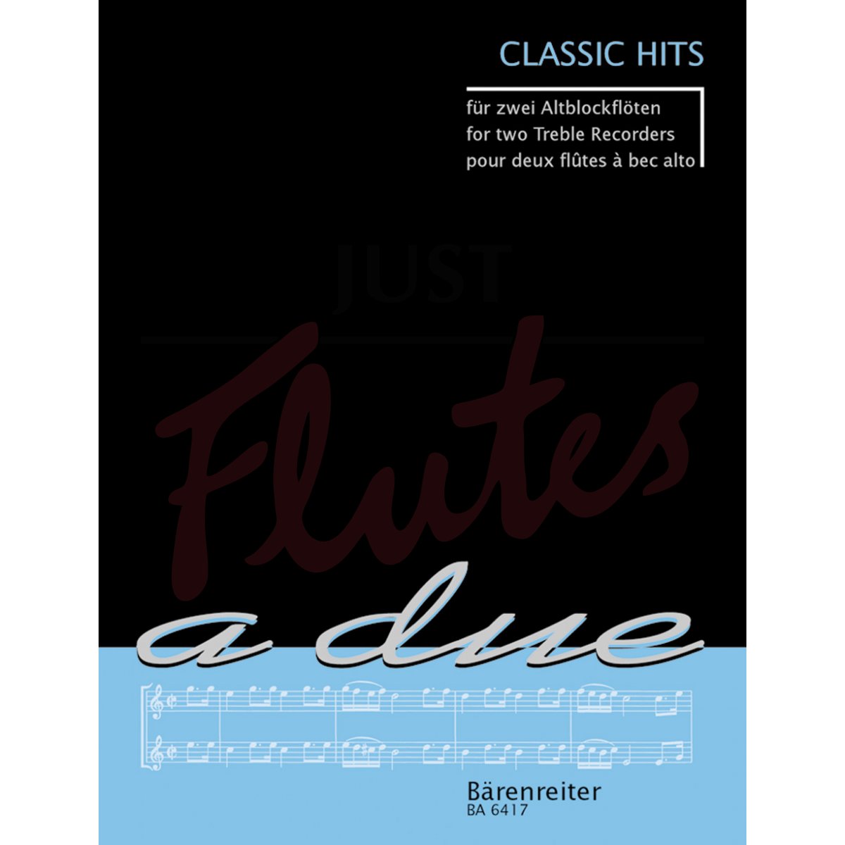 Classic Hits for Two Treble Recorders