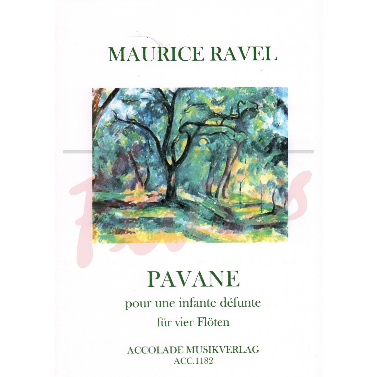 Pavan pour une Infante Defunte for Four Flutes