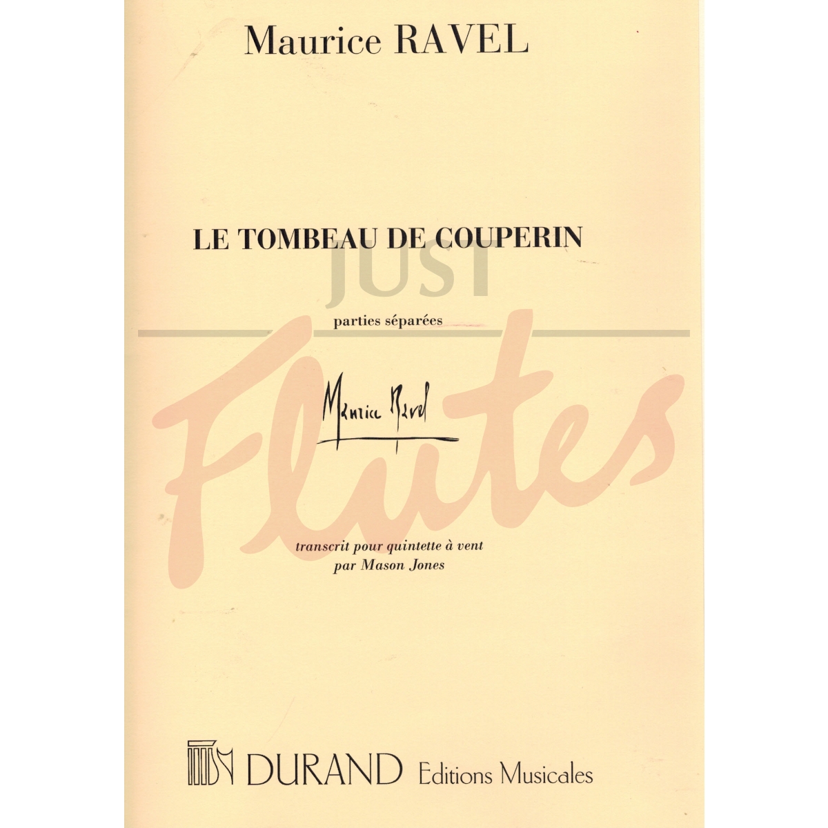 Le Tombeau de Couperin for Wind Quintet