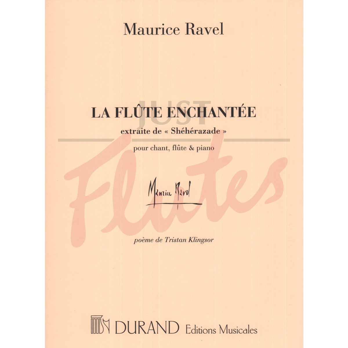 La Flûte Enchantée (from Scheherezade) for Flute, Soprano Voice and Piano