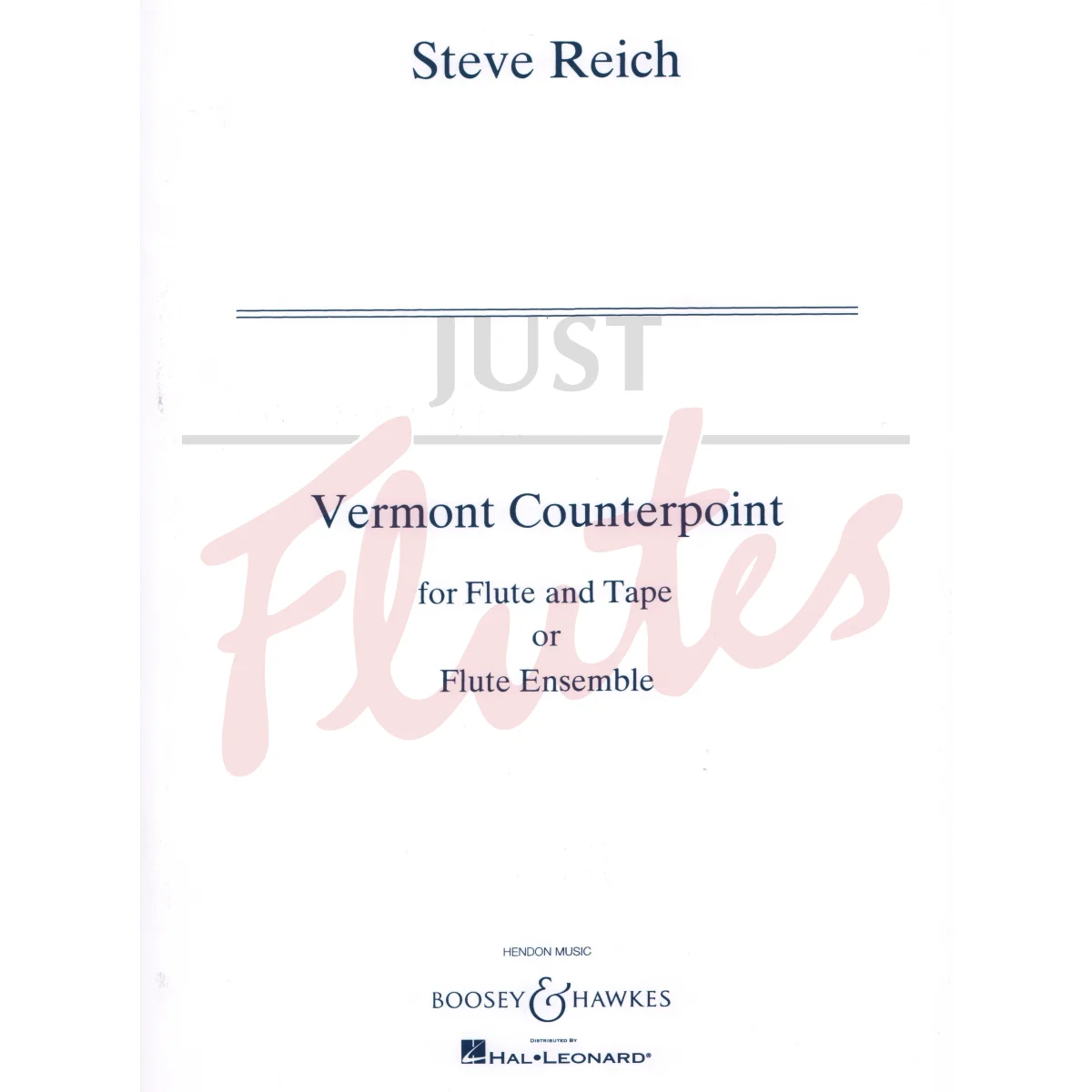 Vermont Counterpoint for Flute and Tape or Flute Ensemble