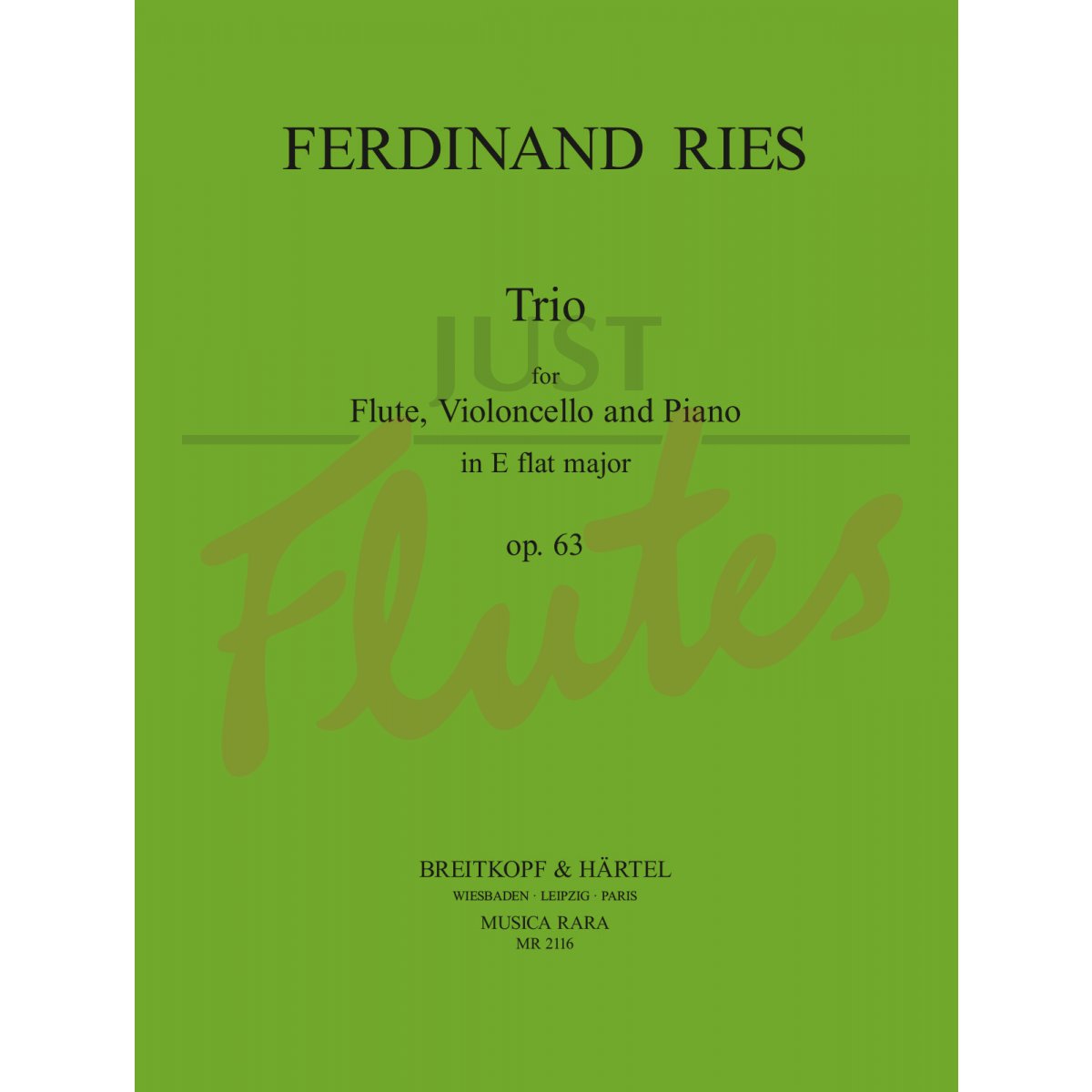 Trio in E flat major for Flute, Cello and Piano