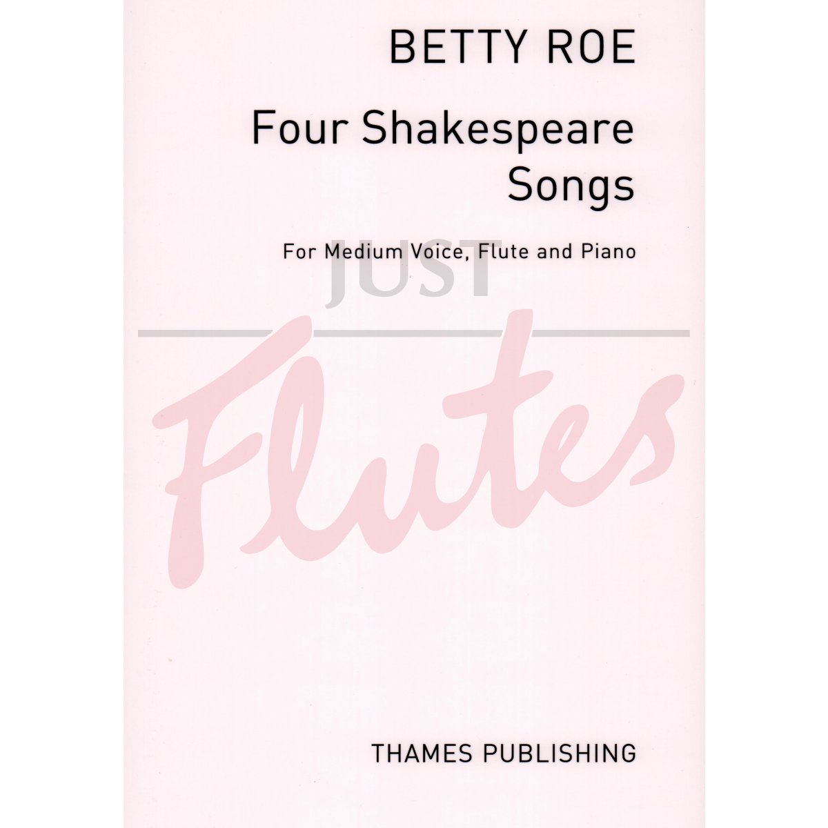 Four Shakespeare Songs for Medium Voice, Flute and Piano