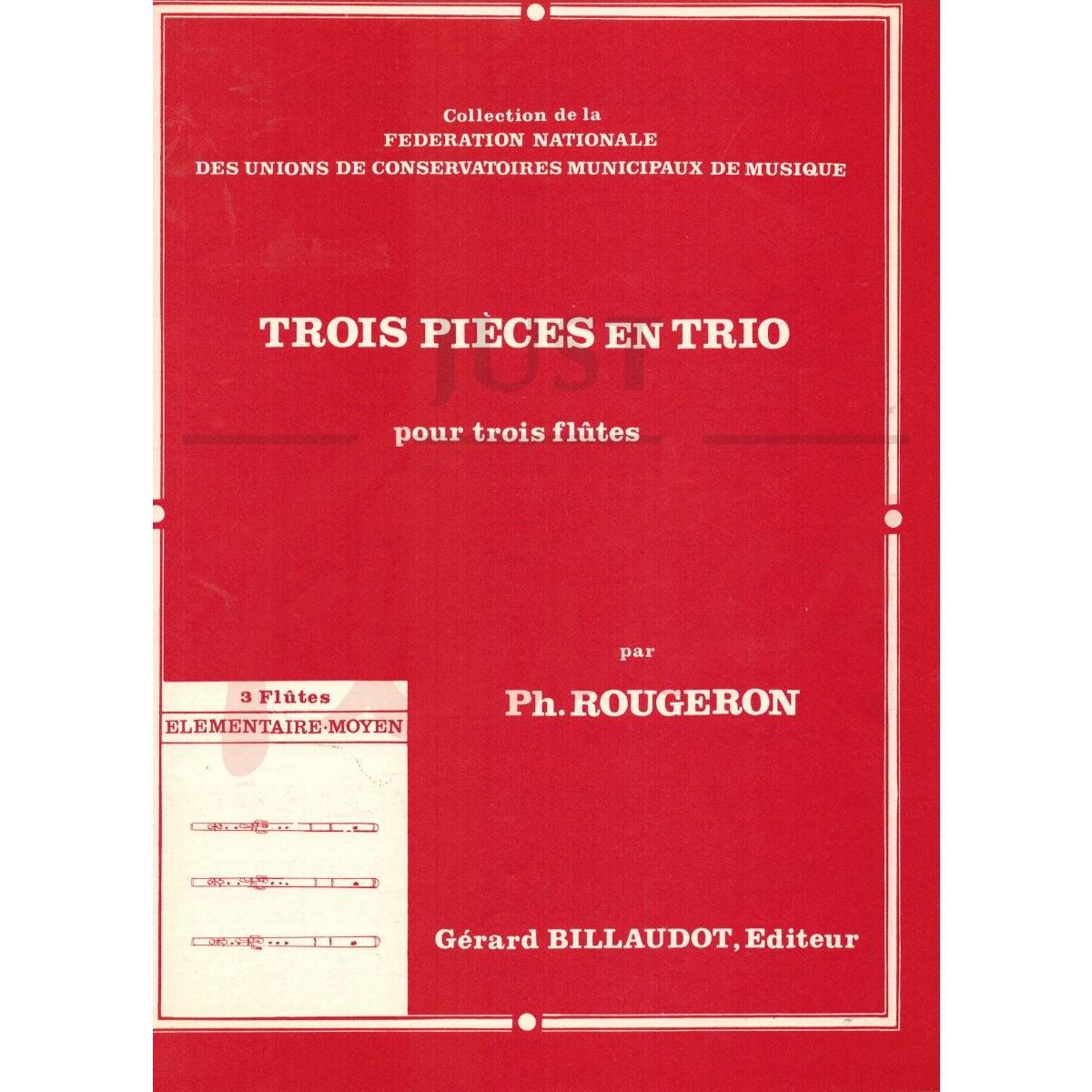 Trois Pièces en Trio for Three Flutes