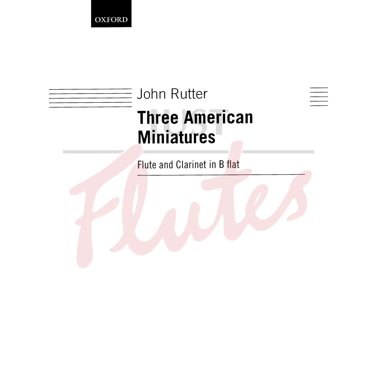 Three American Miniatures for Flute and Clarinet