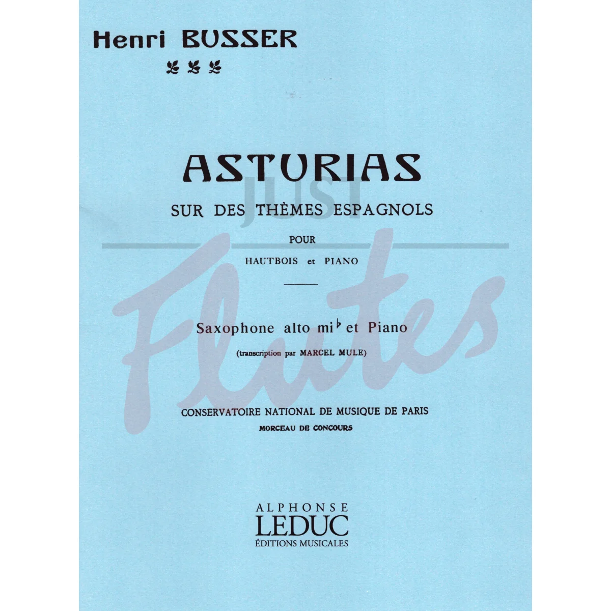 Asturias for Alto Saxophone and Piano
