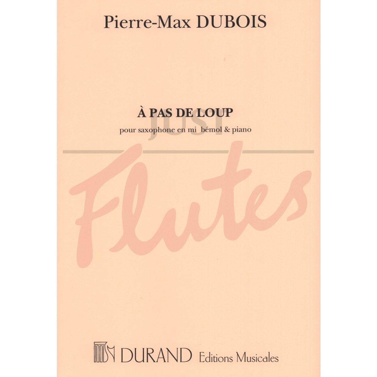 A Pas de Loup for Eb Saxophone and Piano